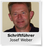 Schriftführer Josef Weber